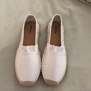 White Espadrille type shoe